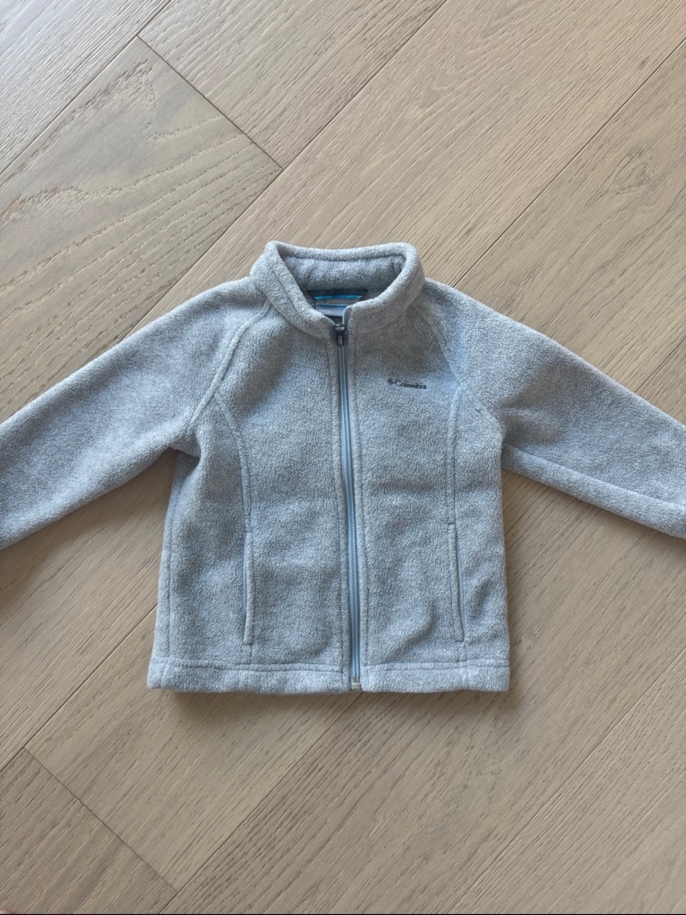 Columbia Gray Kids Full-Zip Fleece Jacket